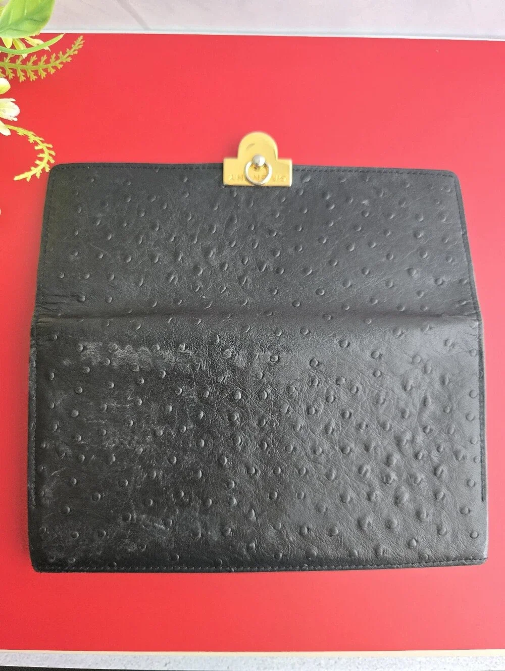 🖤Givenchy Vintage Kisslock Black Leather Wallet
